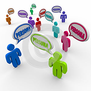 Buyer Persona Speech Bubble People Customers Profile Clients