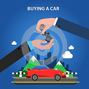 Buying A Car Concept