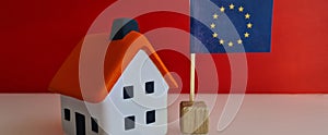 Buying house or renting in EU countries closeup