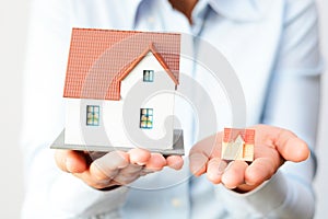 Buying a small or a big house considering the prices difference