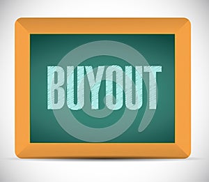 buyout board sign illustration design