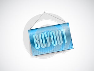 buyout hanging banner illustration