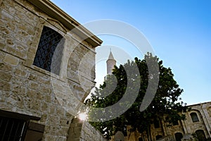 Buyuk Cami Mosque in Larnaca against blue sky photo