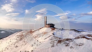 Buzludzha aerial panorama