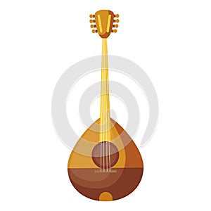 Buzuky instrument isolated icon