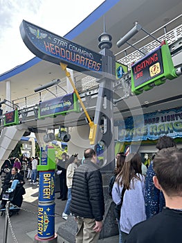 Buzz Lightyears Space Ranger Spin ride at Magic Kingdom Park in Orlando