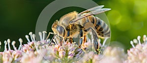 The Buzz of Pollination: A Bee's Dance with Wildflowers