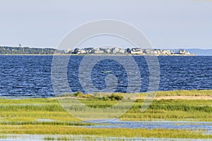 Buzzards Bay coastline in Fairhaven