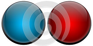 Buzzer Buttons Red and Blue photo