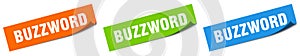 buzzword banner. buzzword speech bubble label set.