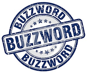 buzzword blue stamp