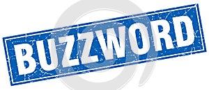 Buzzword square stamp