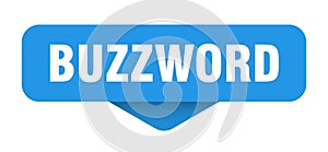 buzzword sticker. buzzword sign on transparent background