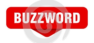 buzzword sticker. buzzword sign on transparent background