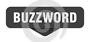 buzzword sticker. buzzword sign on transparent background