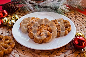 BuÃ±uelos de viento, typical Chrsitmas food in mexico