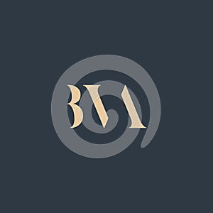 BVA abstract letter logo
