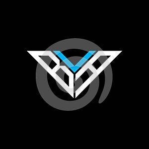 BVA letter logo creative design with vector graphic,