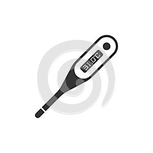 BW icon - Digital thermometer