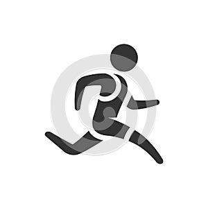 BW icon - Running athlete