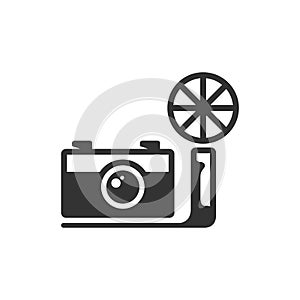 BW icon - Vintage camera