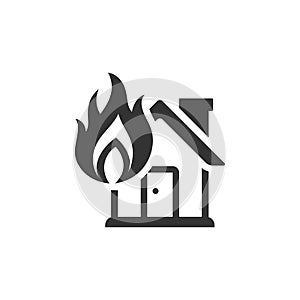 BW Icons - House fire