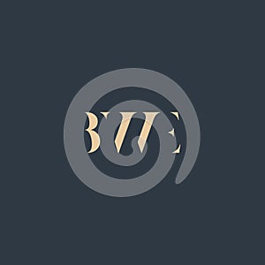 BWE abstract letter logo