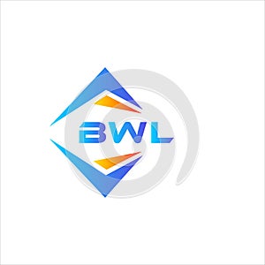 BWL abstract technology logo design on white background. BWL creative initials