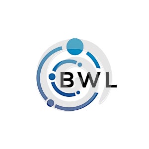 BWL letter logo design on white background. BWL creative initials letter logo concept. BWL letter design