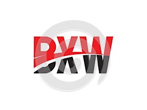 BXW Letter Initial Logo Design Vector Illustration