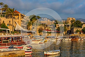 Byblos Jbeil Ancient old harbour port Lebanon