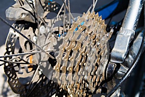 Bycicle chain with rust