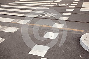 Bycicle path in Milan