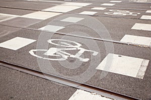 Bycicle path in Milan