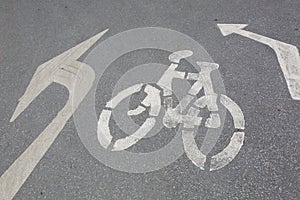 Bycicle road sign.