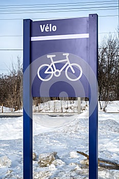 Bycicle road sign