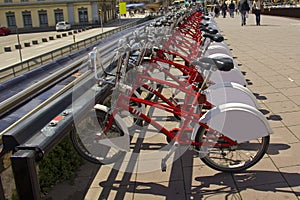 Bycicles rental service in Barcelona