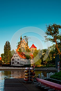 Bydgoszcz St. Martin and St. Nicholas Cathedral and Mill Island