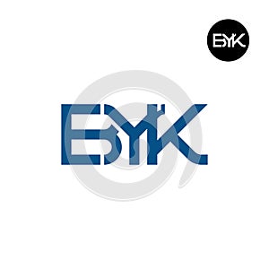 BYK Logo Letter Monogram Design