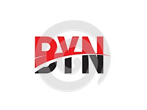 BYN Letter Initial Logo Design Vector Illustration photo
