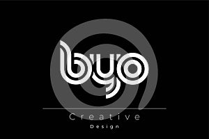 BYO Creative Unique Modern Letter Logo Design