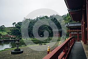 Byodo-in Buddhist Temple, island Oahu, Hawaii