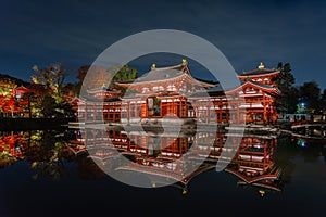 Byodo-in Buddhist temple in Uji, Kyoto, Japan. A UNESCO World Heritage Site