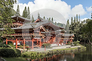 Byodo-In Japanese Buddhist Temple in Oahu, Hawaii