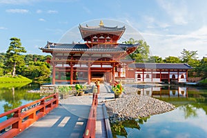 Byodo-in Phoenix Hall is a Buddhist temple in the city of Uji in Kyoto Prefecture, Japan