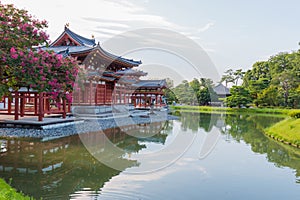 Byodo-in Phoenix Hall is a Buddhist temple in the city of Uji in Kyoto Prefecture, Japan