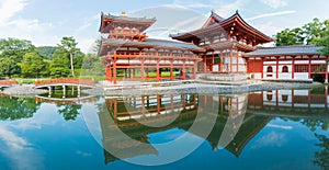 Byodo-in Phoenix Hall is a Buddhist temple in the city of Uji in Kyoto Prefecture, Japan