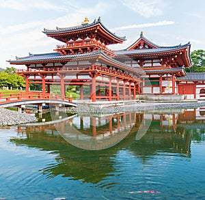 Byodo-in (Phoenix Hall) is a Buddhist temple in the city of Uji in Kyoto Prefecture, Japan