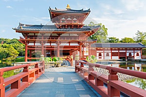 Byodo-in Phoenix Hall is a Buddhist temple in the city of Uji in Kyoto Prefecture, Japan