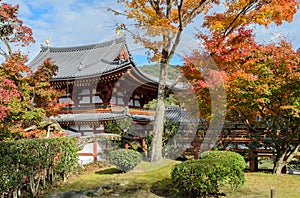 Byodo-in temple is a Buddhist temple in Uji, Kyoto Prefecture, Japan